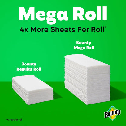 Bounty Select-A-Size Paper Towels, White, 2 Mega Rolls = 8 Regular Rolls