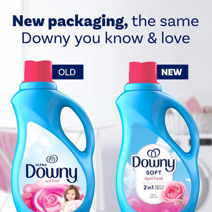 Downy Fabric Softener Liquid, April Fresh Scent, 111 fl oz, 150 Loads