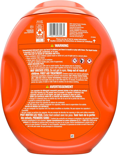 Tide PODS laundry detergent pacs, 3-in-1 Stain Remover, Odor Fighter, Color Protector, 112 Count, HE compatible, Original Scent