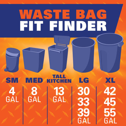 Hefty Ultra Strong 13 Gallon Trash Bags, Black Tall Kitchen Trash Bags 13 Gallon Size, Break Resistant Drawstring Enclosure, Continuous Odor Control, Blackout, Clean Burst Scent, 110 Bags