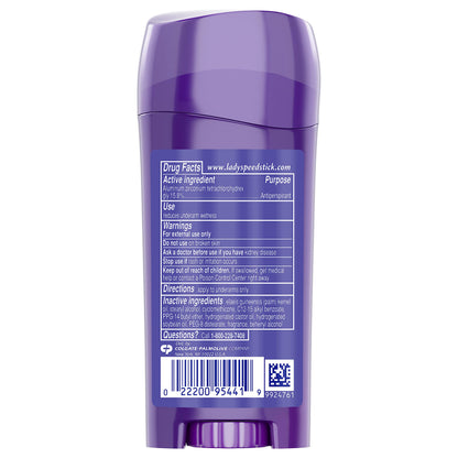 Lady Speed Stick Invisible Dry Antiperspirant Deodorant, Shower Fresh, 2.3oz, 4 Pack