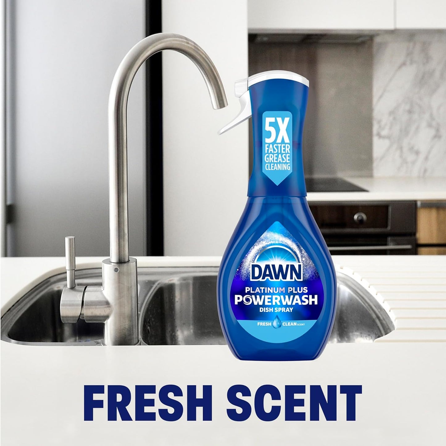Dawn Powerwash Fresh Dish Spray, Liquid Dish Soap, Dish Soap Refill, Dish Detergent Liquid, 2 Refills, 43 Fl Oz
