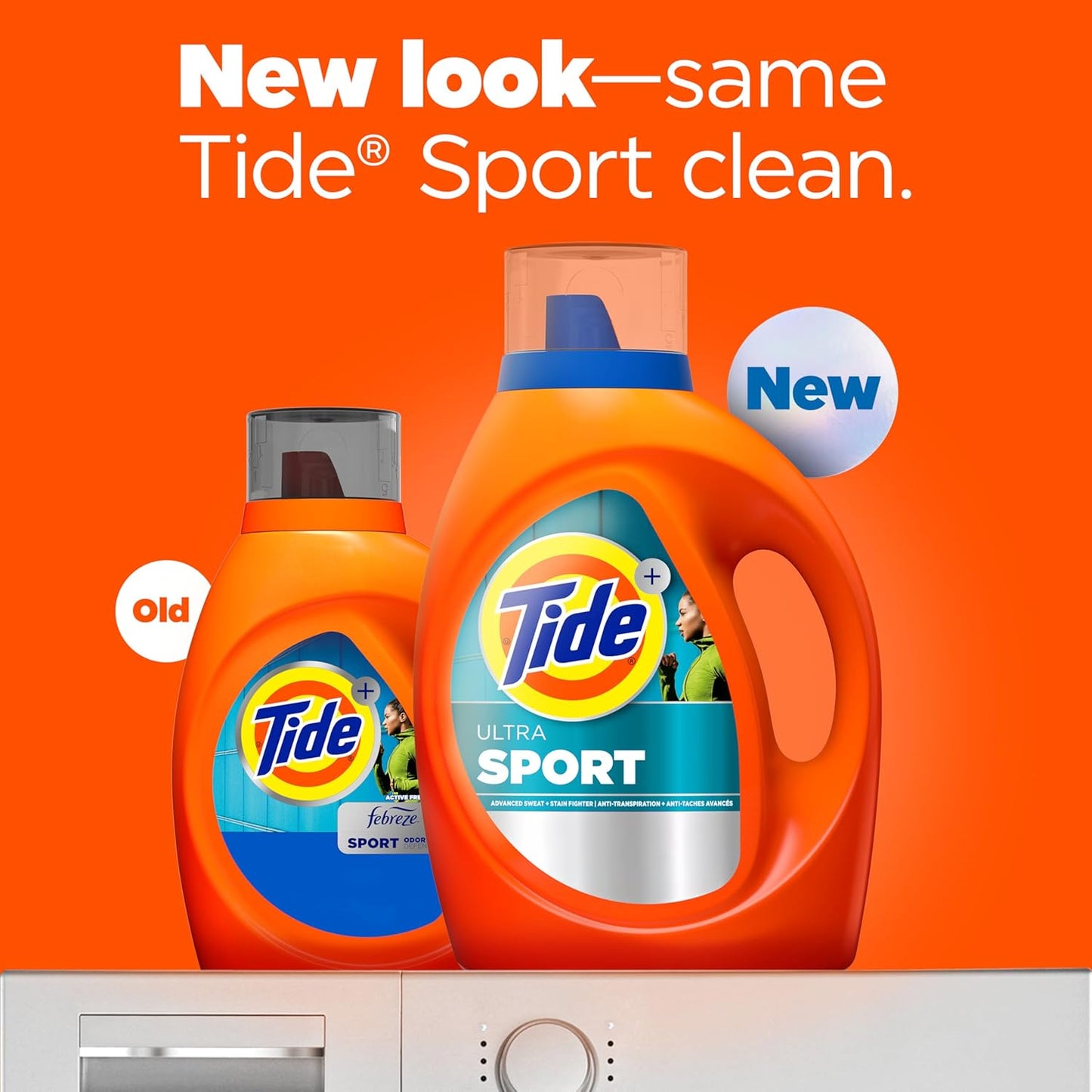 Tide Plus Febreze Sport Odor Defense HE Turbo Clean Liquid Laundry Detergent, 84 fl oz, 54 loads