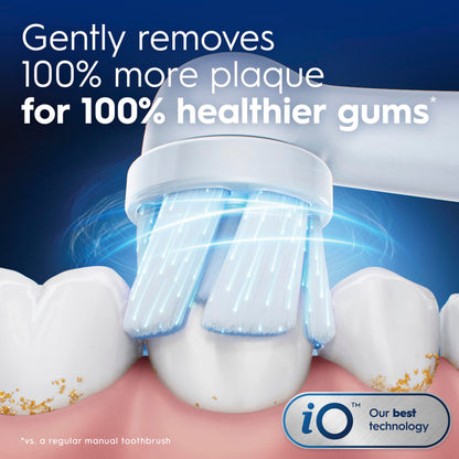 Oral-B iO Ultimate Clean Replacement Brush Heads, 5 Count, 4 Ultimate Clean + 1 Gum & Sensitive White