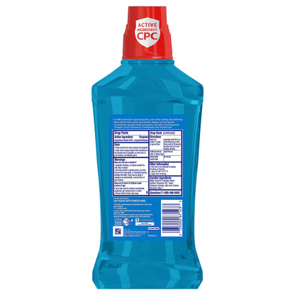 Colgate Total Mouthwash, Alcohol Free Mouthwash, Peppermint, 33.8 Ounce, (Pack of 3)