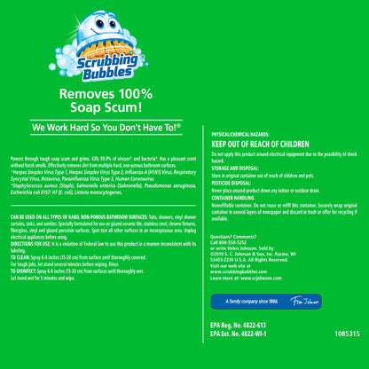 Scrubbing Bubble Bathroom Grime Fighter, Floral Fusion Scent, 32 oz Spray Bottle