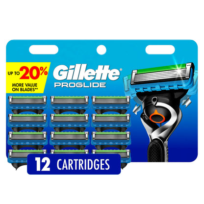 Gillette Fusion5 ProGlide Men's Razor Blade Refills, 12 Count, Mens Razors / Blades