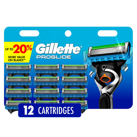 Gillette Fusion5 ProGlide Men's Razor Blade Refills, 12 Count, Mens Razors / Blades
