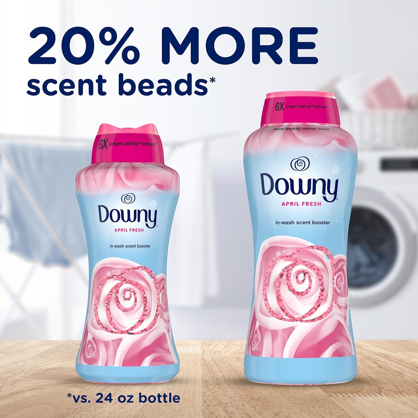 Downy In-Wash Laundry Scent Booster, April Fresh Scent, 30.1 oz