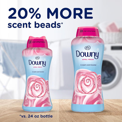 Downy In-Wash Laundry Scent Booster, April Fresh Scent, 30.1 oz