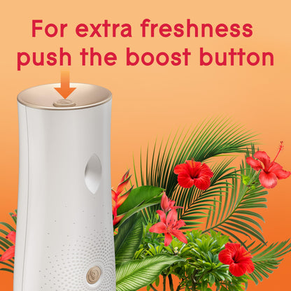 Glade Automatic Spray Refill and Holder Kit, Air Freshener for Home and Bathroom, Hawaiian Breeze, 6.2 Oz, 2 Count
