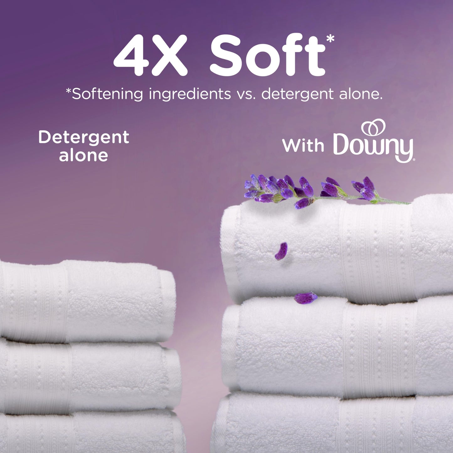 Downy Ultra Soft Fabric Softener Liquid, Calm, Lavender and Vanilla Bean, 56 fl oz, 83 Loads