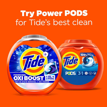 Tide PODS laundry detergent pacs, 3-in-1 Stain Remover, Odor Fighter, Color Protector, 112 Count, HE compatible, Original Scent