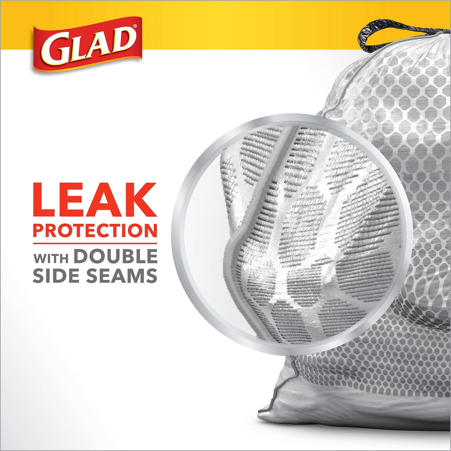 Glad ForceFlex Tall Kitchen Trash Bags, 13 Gallon, Gain Fresh Clean, 80 Count (Package May Vary)