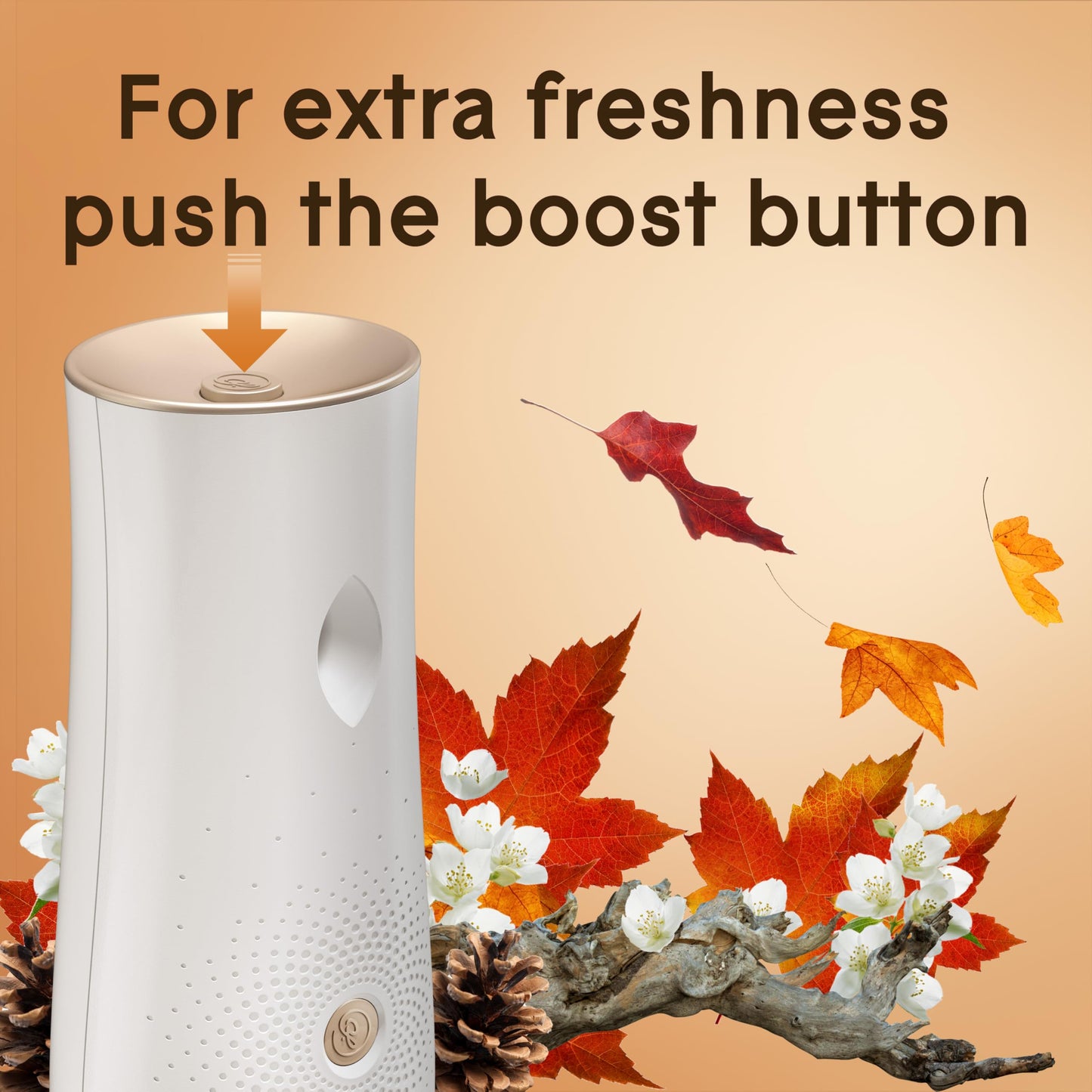 Glade Automatic Spray Refill and Holder Kit, Air Freshener for Home and Bathroom, Cashmere Woods, 6.2 Oz, 2 Count