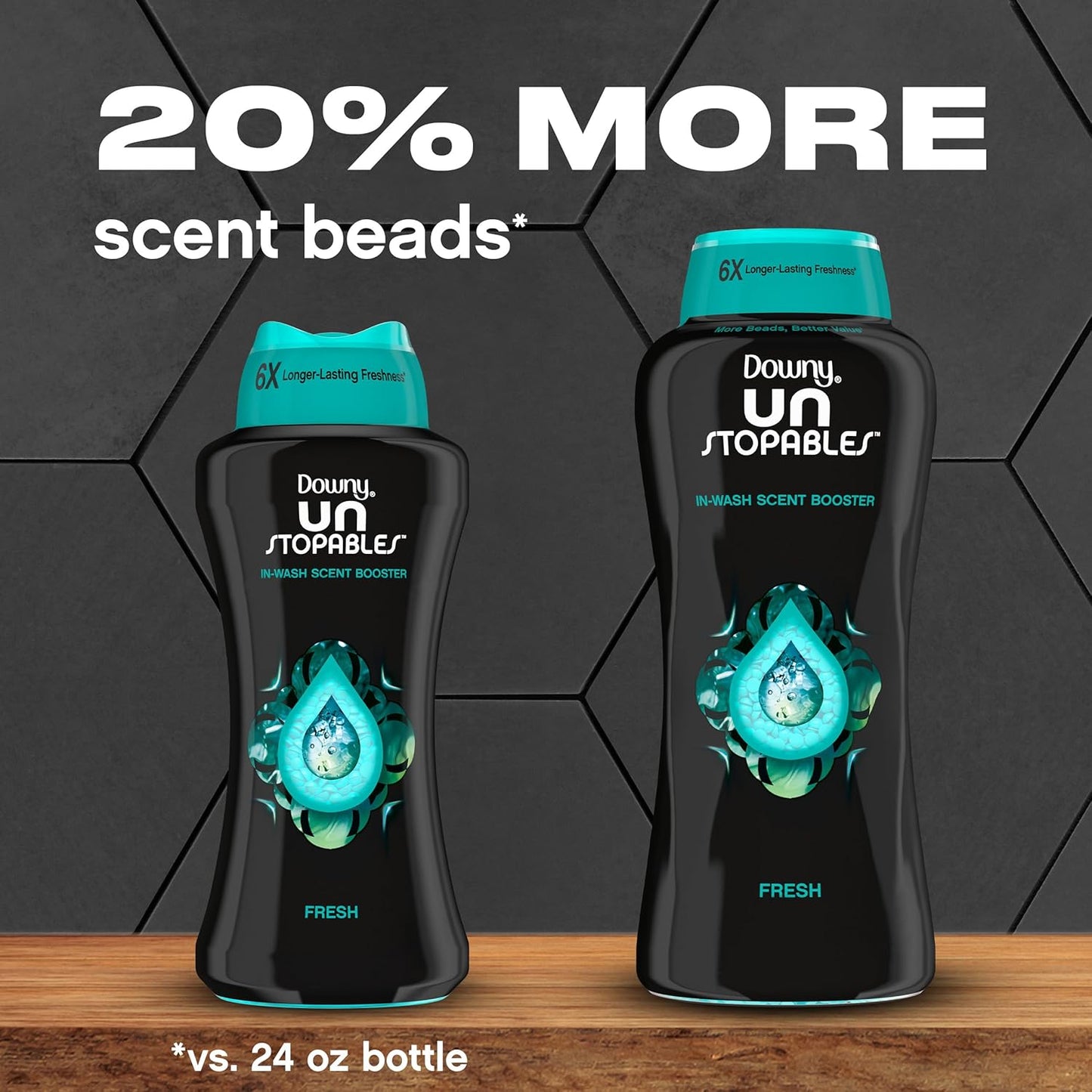 Downy Unstopables In-Wash Laundry Scent Booster Beads, Fresh, 30.1 oz
