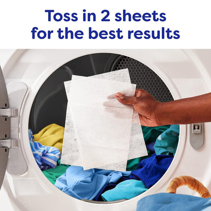 Bounce Free & Gentle Dryer Sheets, 240 Sheets, Unscented Fabric Softener Sheets, Hypoallergenic and Dermatologist Tested