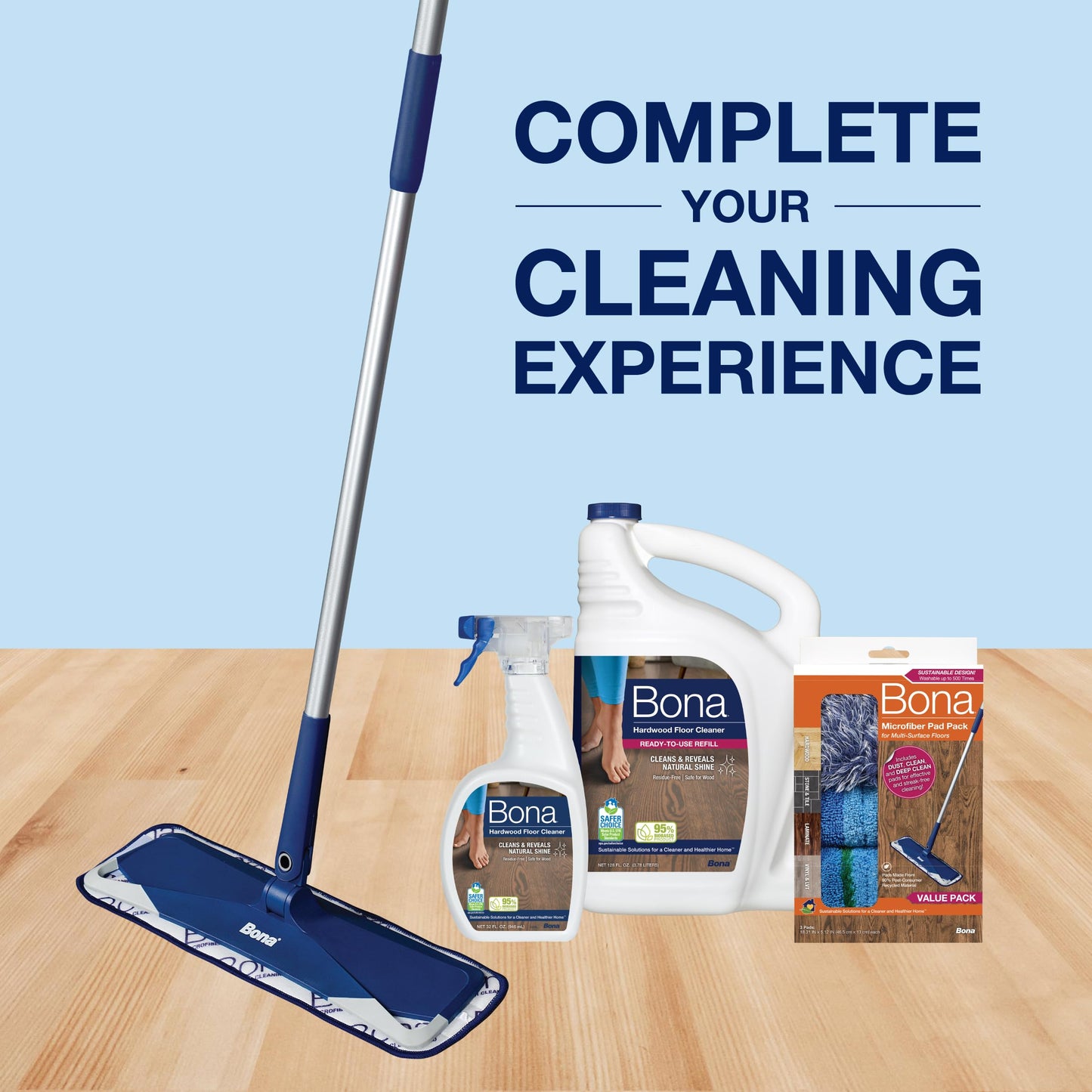 Bona Hardwood Floor Cleaner Spray - 32 fl oz - Unscented - Residue-Free Household Floor Cleaning Solution for Wood Floors