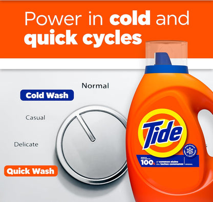 Tide Liquid Laundry Detergent, Original, 64 loads, 84 fl oz