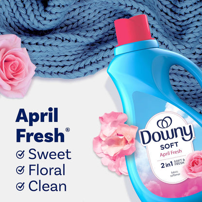 Downy Fabric Softener Liquid, April Fresh Scent, 111 fl oz, 150 Loads