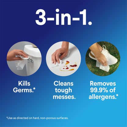 Clorox Disinfecting Wipes, Bleach Free, Household Essentials, Fresh Scent, Moisture Seal Lid, 75 Cleaning Wipes, Pack of 3 (New Packaging)
