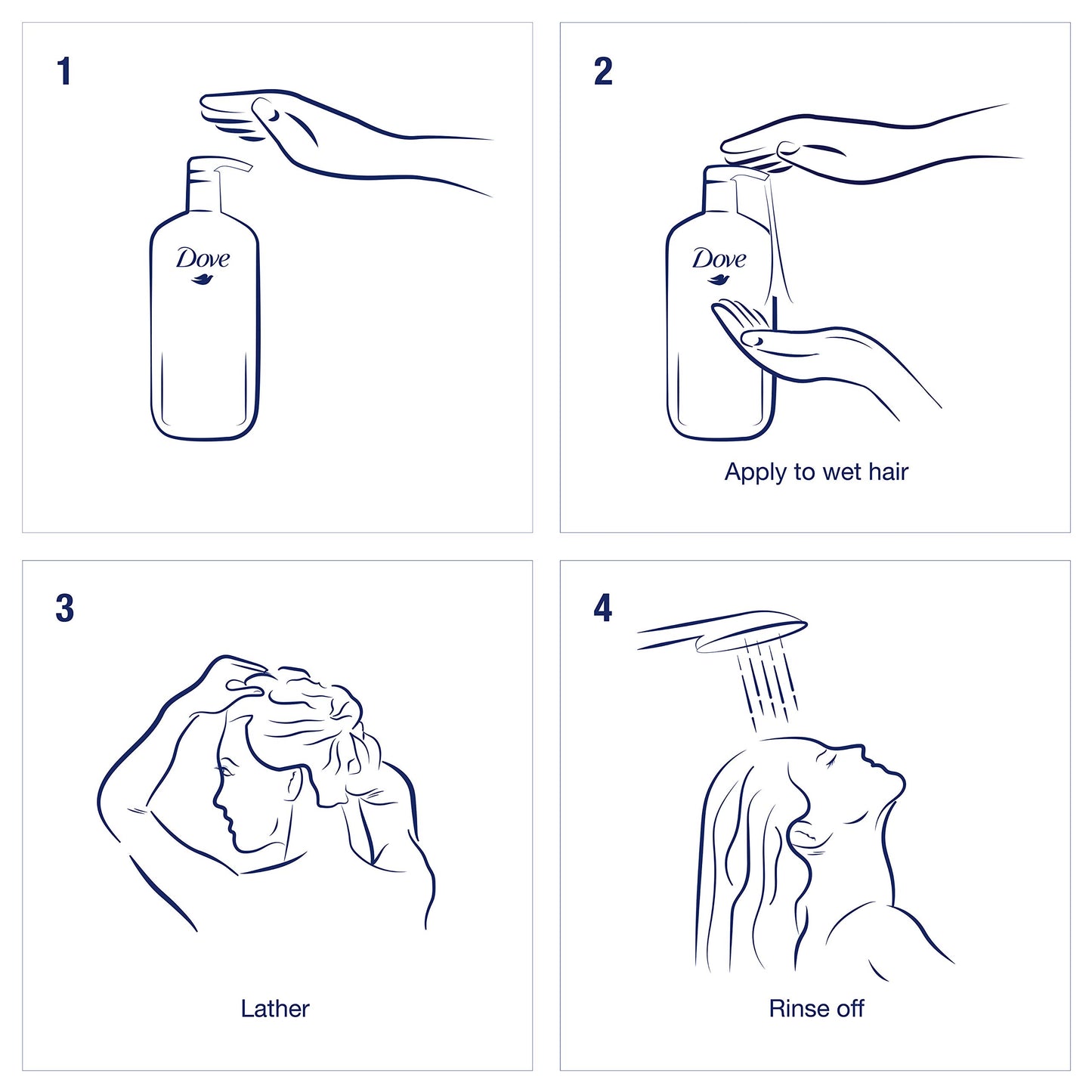 Dove Nutritive Solutions Daily Moisture, Shampoo and Conditioner Duo Set, 40 Ounce Pump Bottles