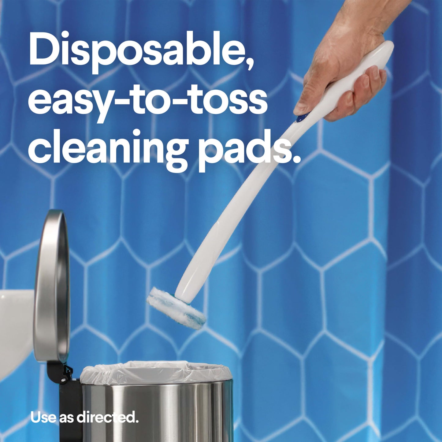 CLOROX ToiletWand Toilet Cleaning Refills, Disinfecting Scrubbing Pads, 10 Count (Pack May Vary)