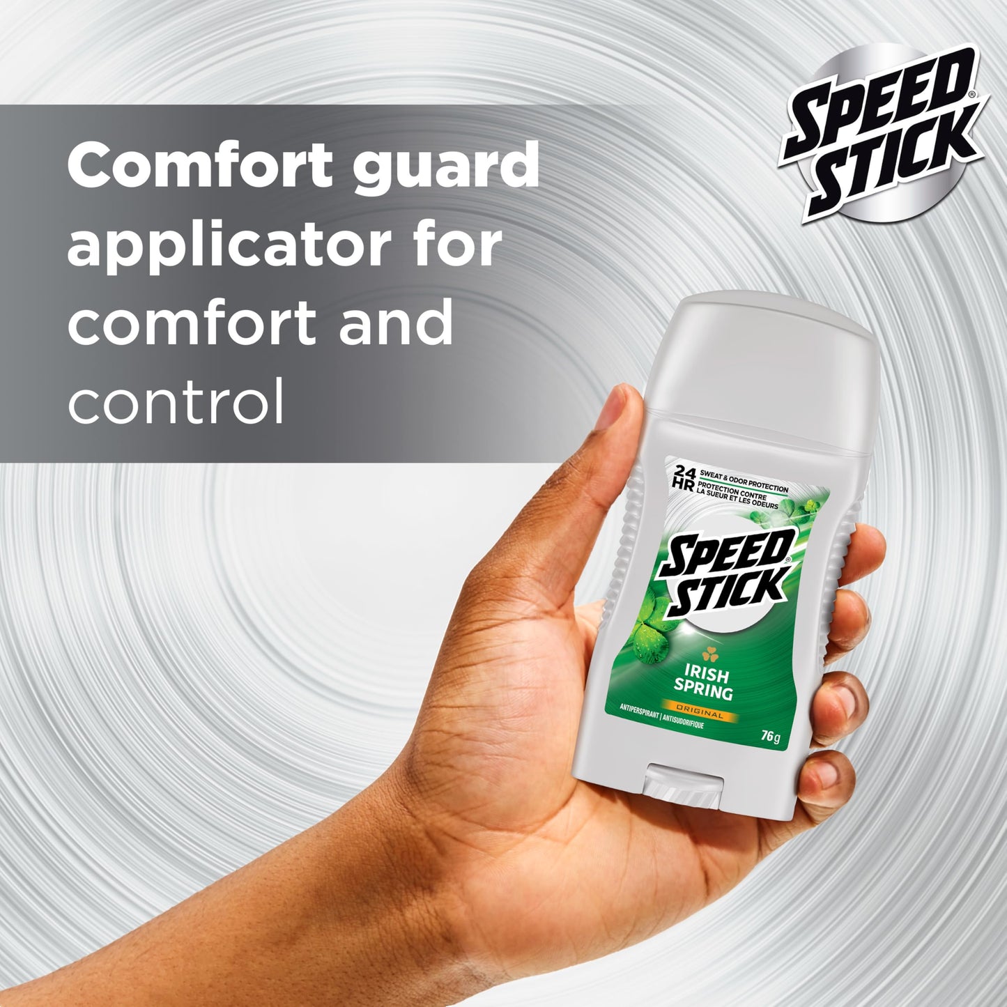 Speed Stick Men's Antiperspirant Deodorant, Irish Spring Scented, 3 Ounce, 4 Pack