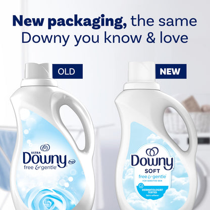 Downy Free & Gentle Fabric Softener (Fabric Conditioner), 111 fl oz, 150 Loads, Hypoallergenic
