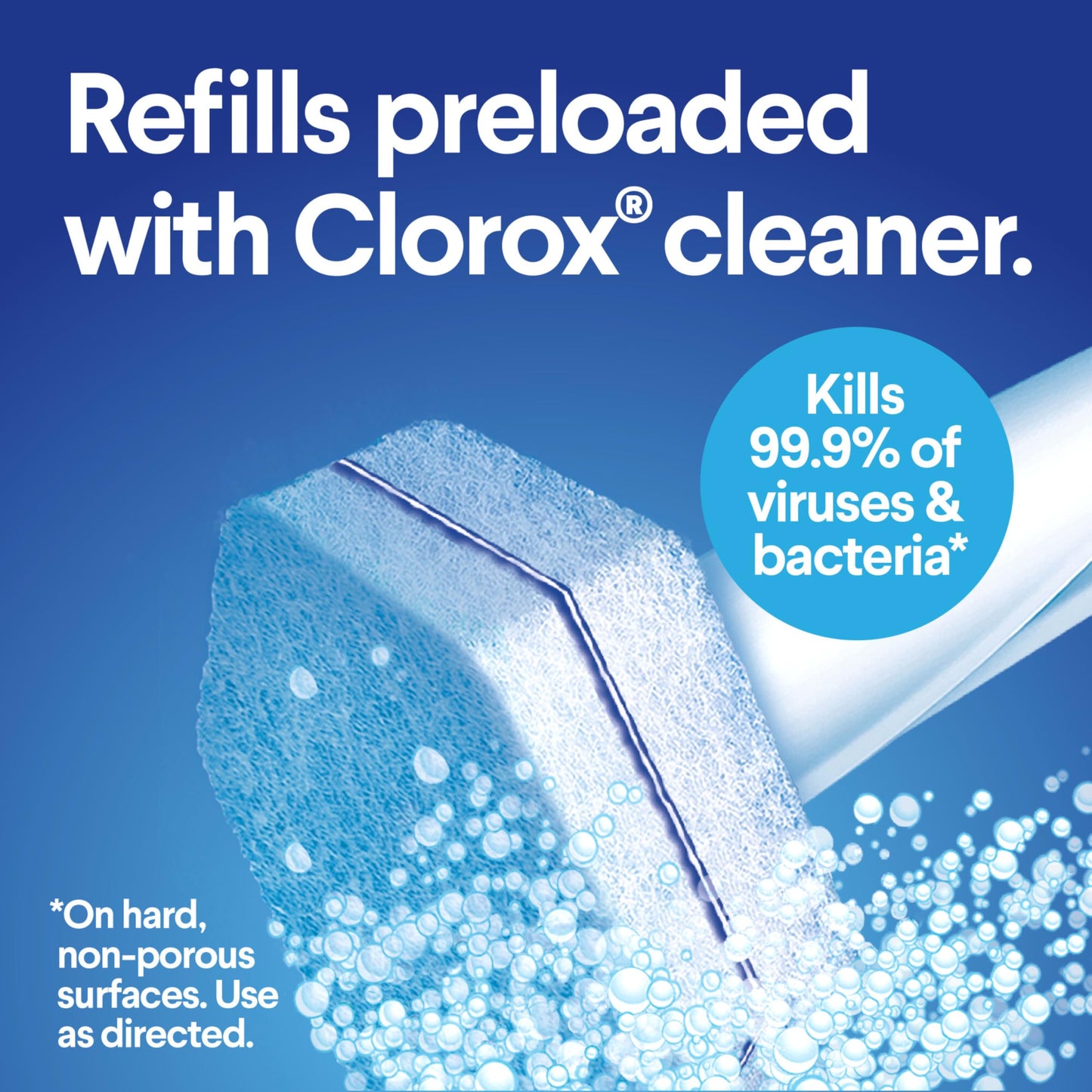 CLOROX ToiletWand Toilet Cleaning Refills, Disinfecting Scrubbing Pads, 10 Count (Pack May Vary)