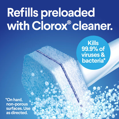 CLOROX ToiletWand Toilet Cleaning Refills, Disinfecting Scrubbing Pads, 10 Count (Pack May Vary)
