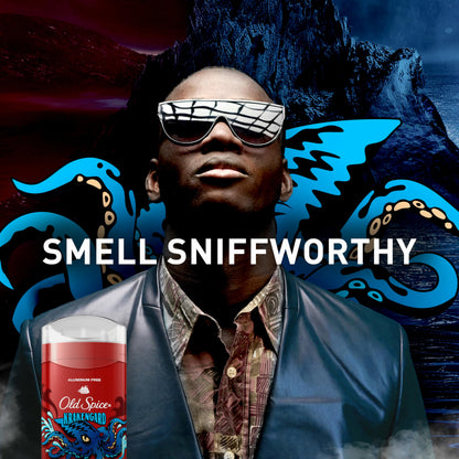 Old Spice Aluminum Free Deodorant for Men, 24/7 Odor Protection, 24/7 Freshness & Lasting Scent, Krakengard Scent, 3.0 oz (Pack of 3)