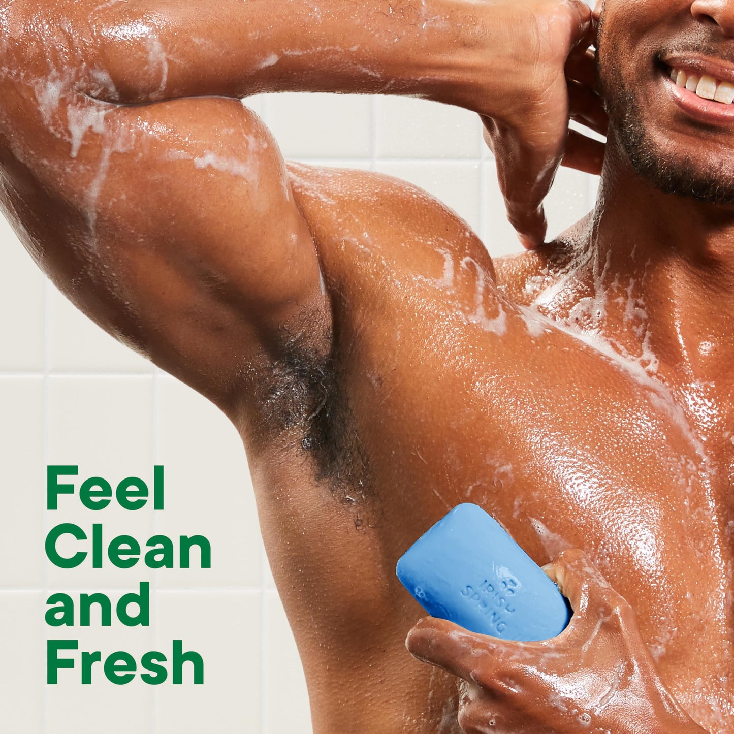 Irish Spring Icy Blast Bar Soap for Men, Mens Soap, Smell Fresh and Clean 12 Hours, Men Bars Washing Hands Body, Mild Skin, Recyclable Carton, 24 Pack, 3.7 Oz