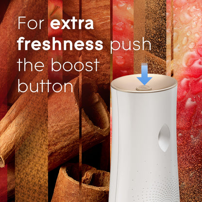 Glade Automatic Spray Refill, Apple Cinnamon, Scented Air Freshener for Home and Bathroom, 6.2 Oz, 2 Count