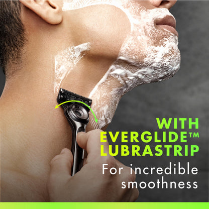 GilletteLabs Razor Blade Refills, Ultimate Precision Trimmer, 5 Bladed Razor Refills, Compatible with Exfoliating Bar and Heated Razor, 9 Refills