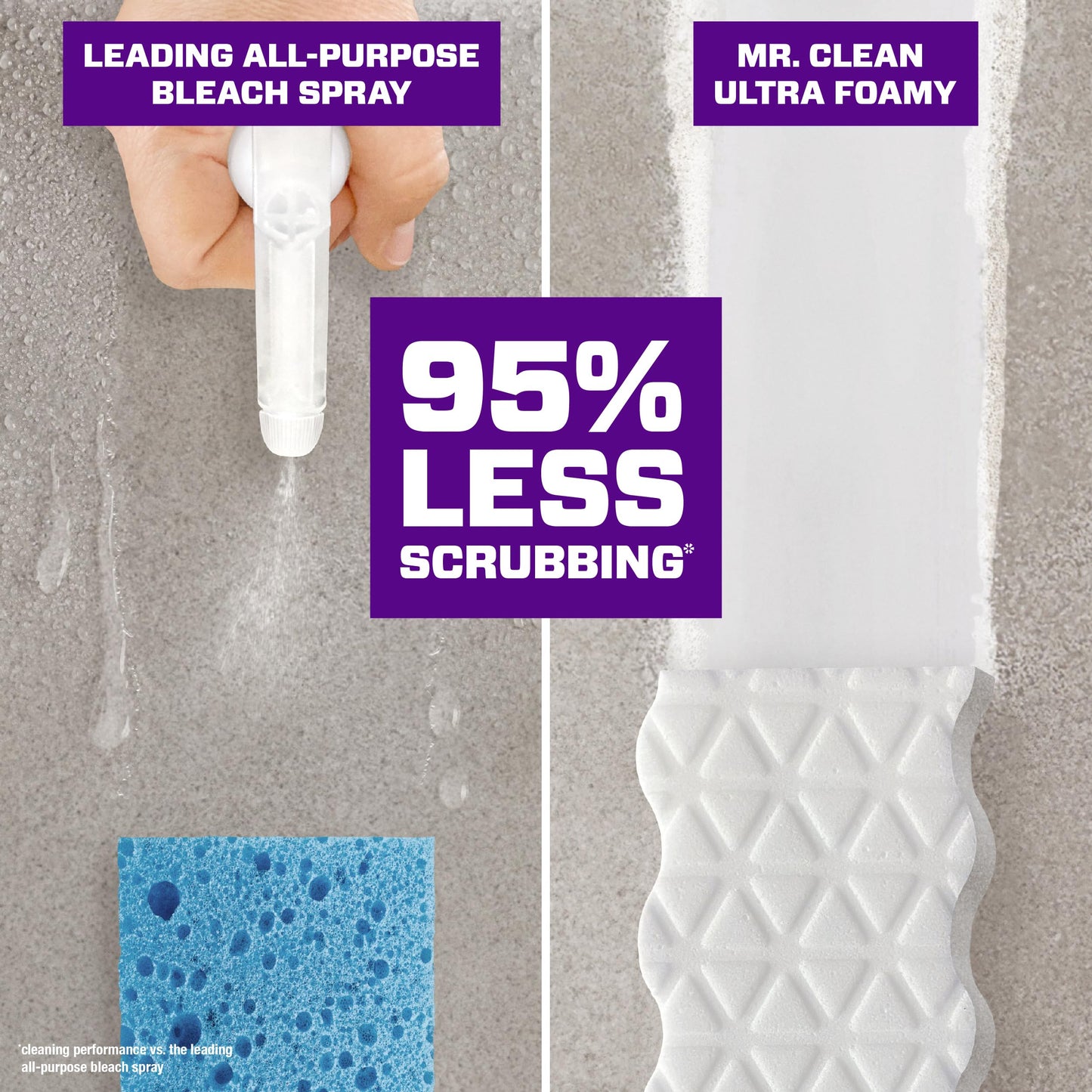 Mr. Clean Magic Eraser Foaming Sponge, All Purpose Cleaner, Dawn Cleaning Power, Ultra Foamy, 7ct